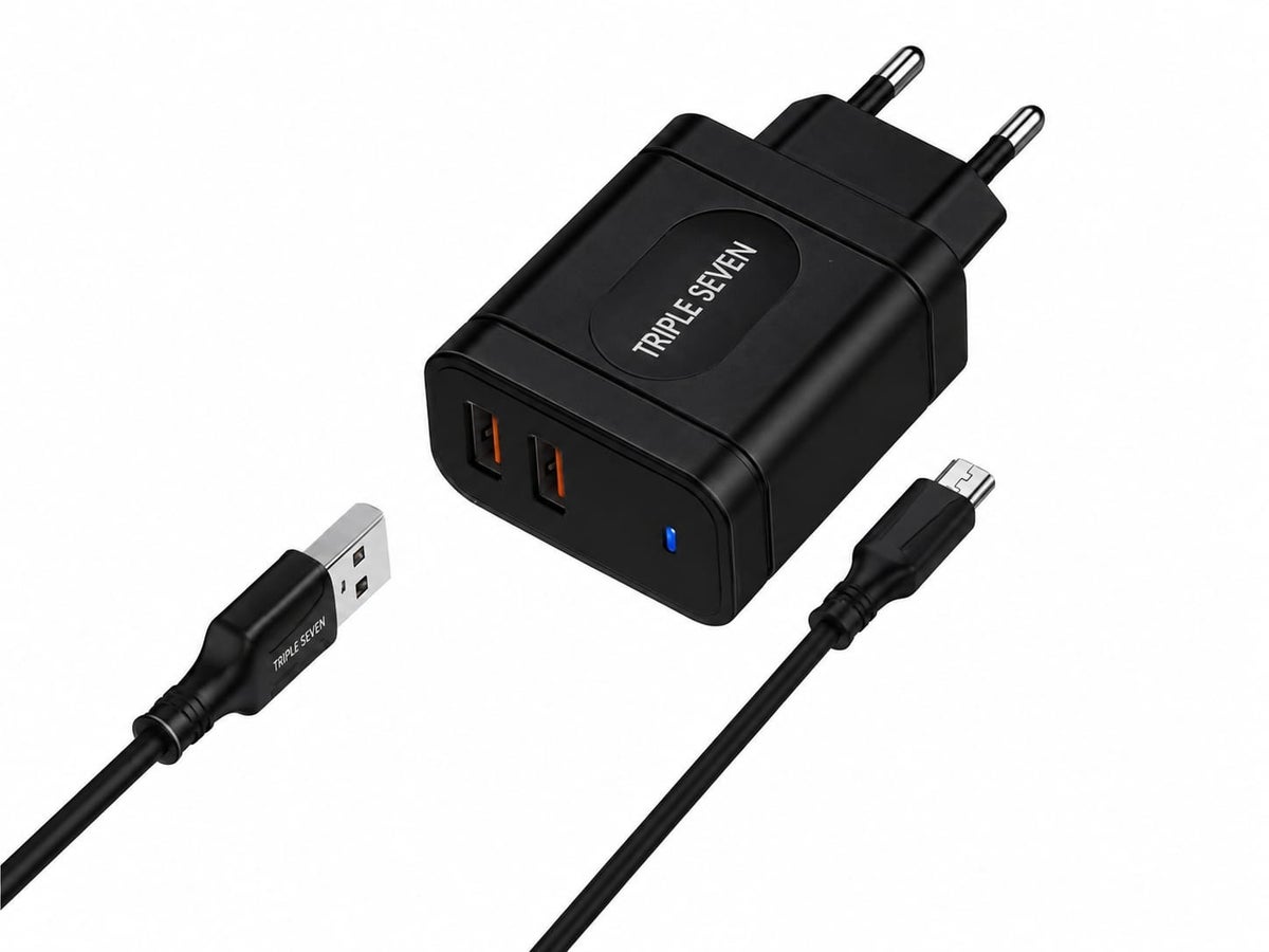 777 777 t7-510 2 Usb Travel Wall Charger microusb 1 M 2.4 A Z6AF9B83C28BDF4D4B801Z