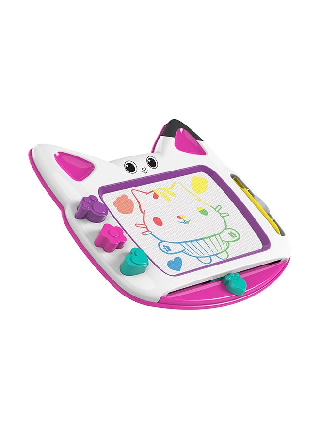 لوحة رسم مغناطيسية ملونة لبيت الدمية