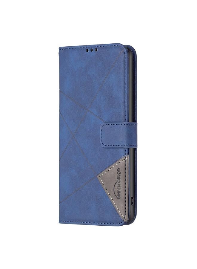 S-TOP Case For Motorola Moto E13 4G Magnetic Buckle Rhombus Texture Leather Phone Case - Image 2