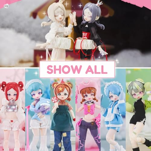 CALEMBOU BJD Blind Box, Eve Lynna Series 18cm Ball Jointed Doll, Cute Dress Up Doll with Joints, Collection Action Figure Toys, Gift for Girls Boys (Eve Lynna-1box) - Image 2