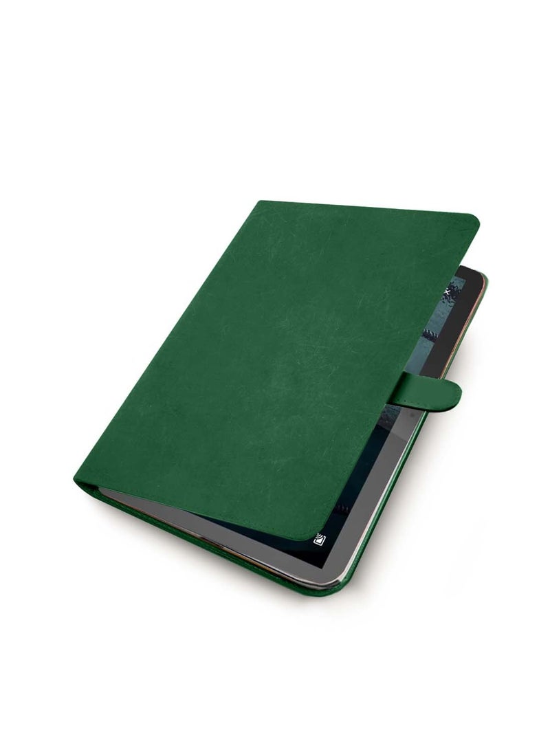 اوميكر غلاف حالة قابل للطي مع إغلاق مغناطيسي من الجلد الصناعي Honor Pad X9a 11.5 4G 2025 (TCFPSR) - أخضر داكن - Image 5