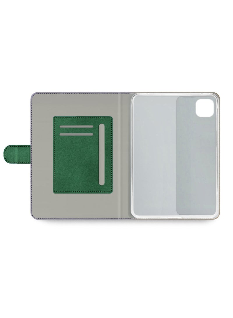 اوميكر غلاف حالة قابل للطي مع إغلاق مغناطيسي من الجلد الصناعي Honor Pad X9a 11.5 4G 2025 (TCFPSR) - أخضر داكن - Image 3