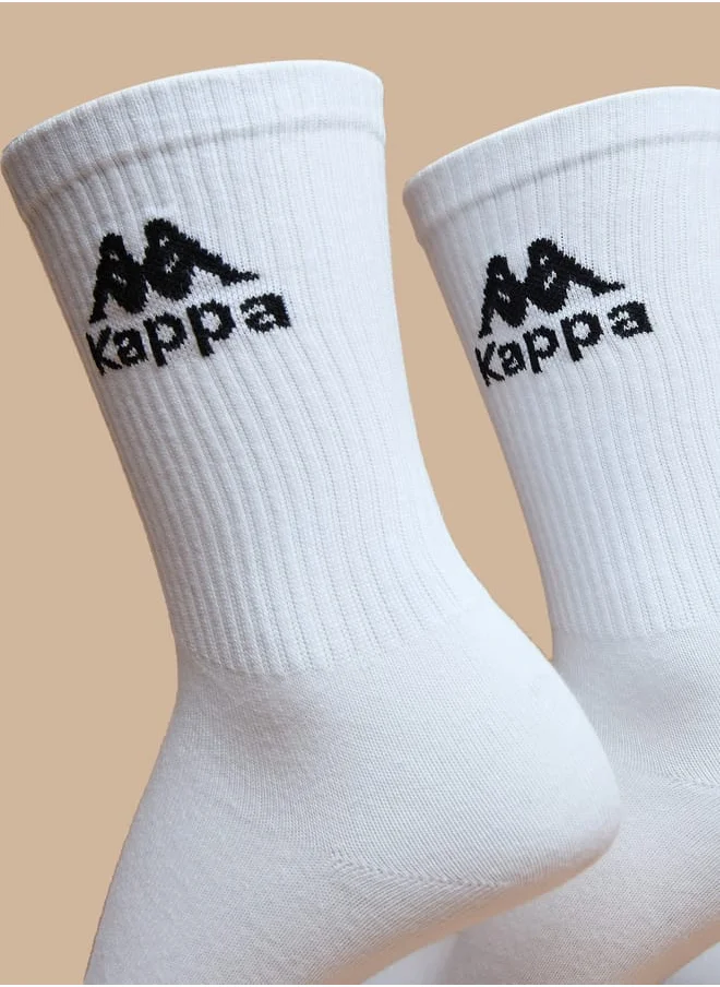 كابا Men's Solid Crew Length Sports Socks - Set of 5