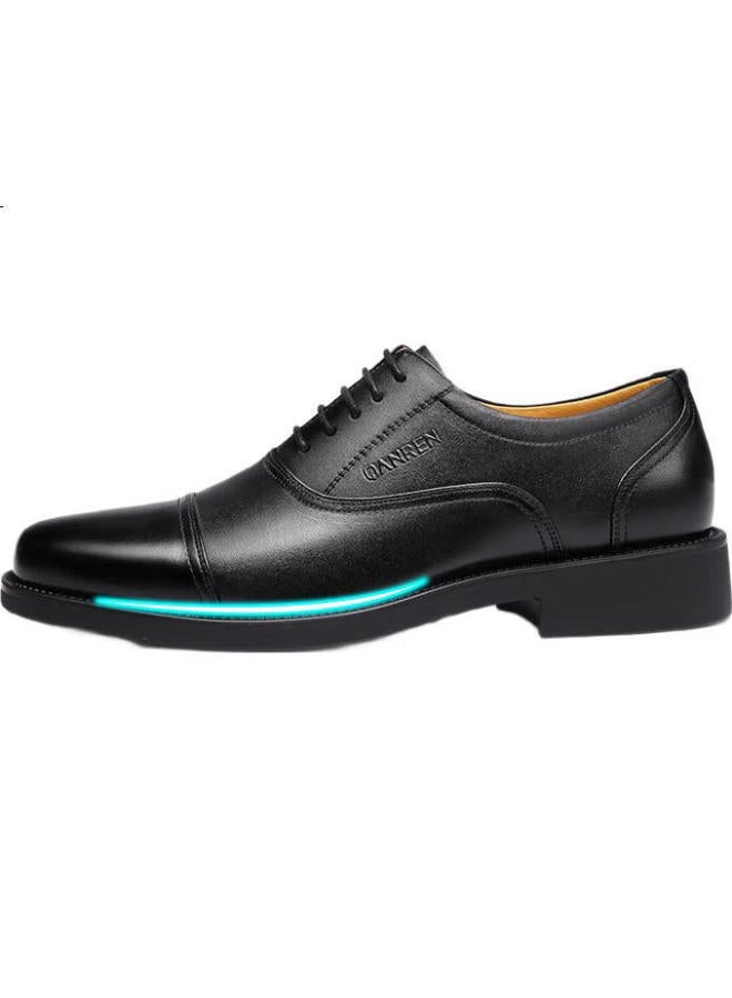 Strongman Business Formal Shoes Men'S Fashion 3515 High Quality Top Layer Cowhide Single Shoes 15 Three-Joint Leather Shoes Black Size 44 - Image 2