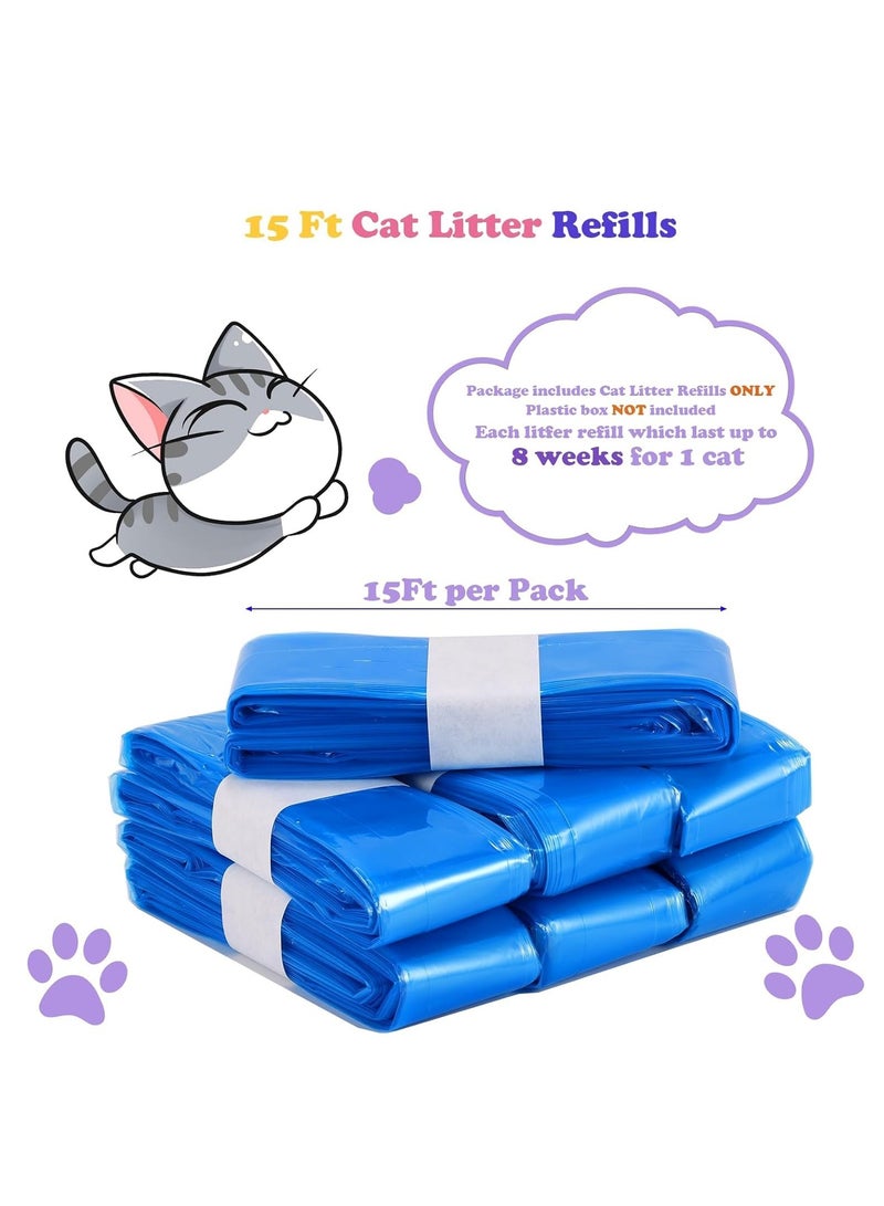 SYOSI 4 Pack Cat Litter Refills Bag, Litter Refills Generic Compatible with Standard/ XL Genie Litter Disposal Refill Cartridge, leak-proof and tear-resistant (Included One Non-original Refill Cartridge) - Image 5