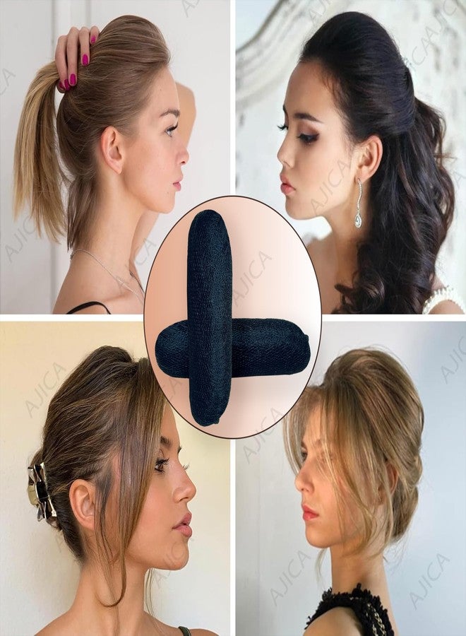 AJICA Charming Bump It Up Volumizer Hair Base Perfect Black Hair Puff Volume Pad for Women Head Cushion with Fluffy Hair Puff, Bun Bump, Princess Styling Hair Bun and Crown Shapers for Women and Girls Accessories (pack of 1) - Image 5