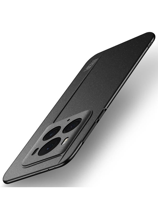 حافظة هاتف For Honor Magic6 Ultimate MOFI Fandun Series Frosted PC Ultra-thin All-inclusive (أسود)