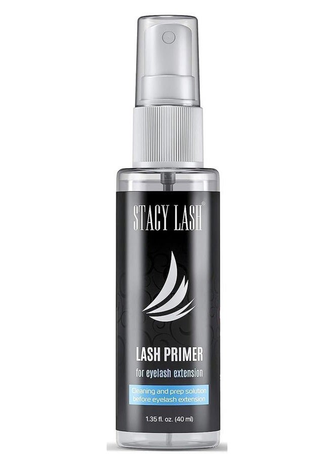 Stacy Lash Eyelash Extension Primer/Cleanser (1.35fl.oz/40ml) Stacy Lash/Protein Oil Remover/Increase Adhesive Bonding Power Retention/Pretreatment for Individual Semi Permanent Extensions Glue Supplies  - Image 1