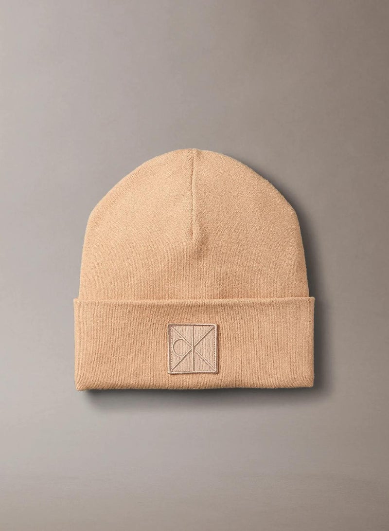 CALVIN KLEIN Emblem Logo Beanie - Image 1