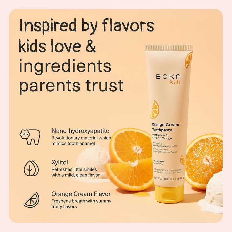 Boka Orange Cream Natural Toothpaste - Image 2