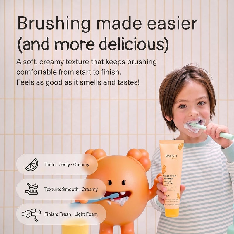 Boka Orange Cream Natural Toothpaste - Image 3
