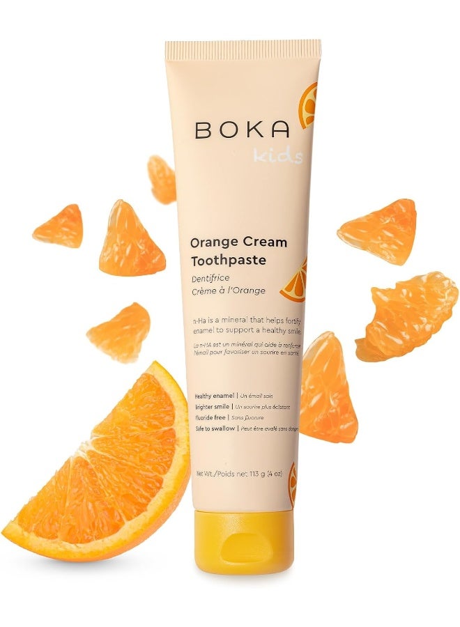 Boka Orange Cream Natural Toothpaste - Image 1