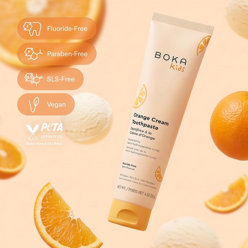 Boka Orange Cream Natural Toothpaste - Image 5