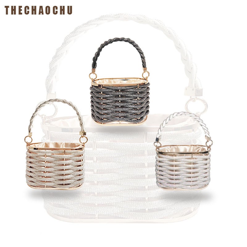 2023 New Fashion Light Luxury Simple All-Match Handmade Screw Pattern Women'S Bag Chain Women'S Bag Evening Bag - Image 3