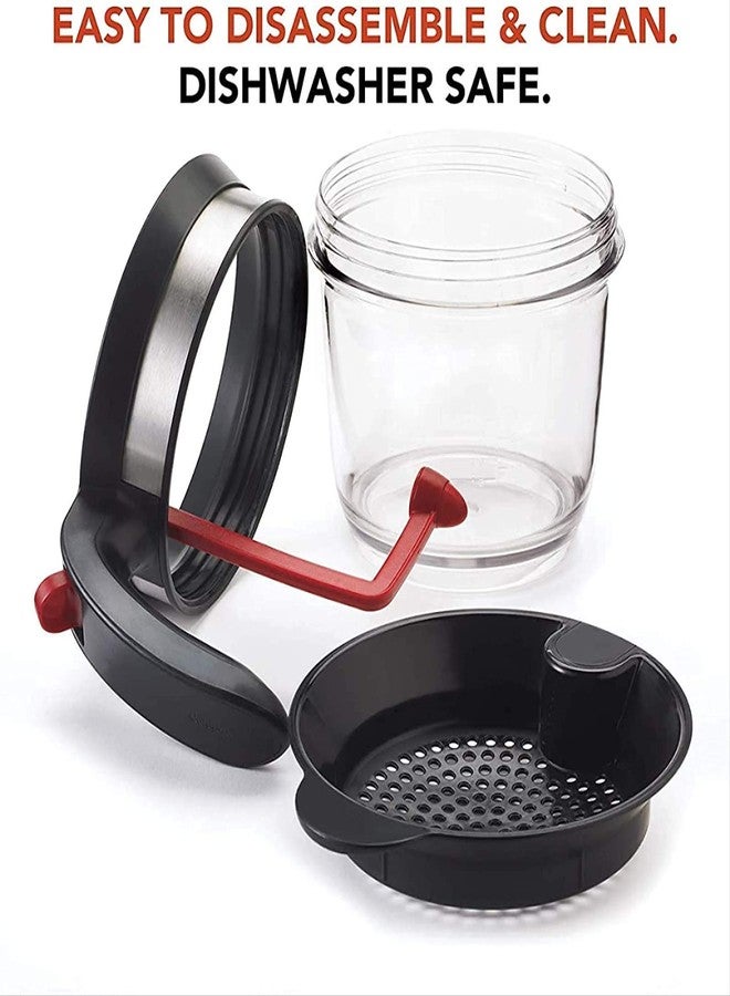 PAZATAO Fat Separator With Bottom Release - Food Strainers,Oil Separator with Strainer 4 Cup Gravy & 1L Grease Separator Cup with Strainer for Improved Health - Image 2