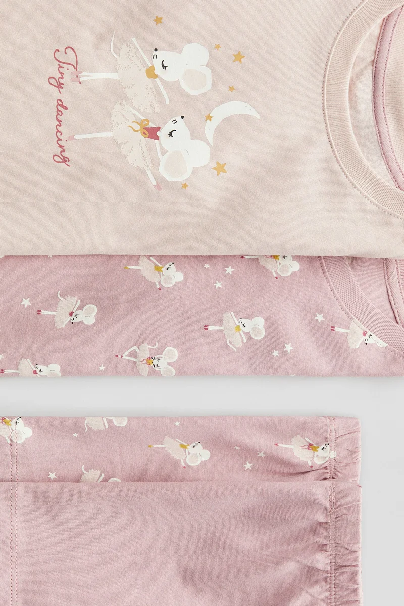 H&M 2-pack flutter-sleeve pyjamas