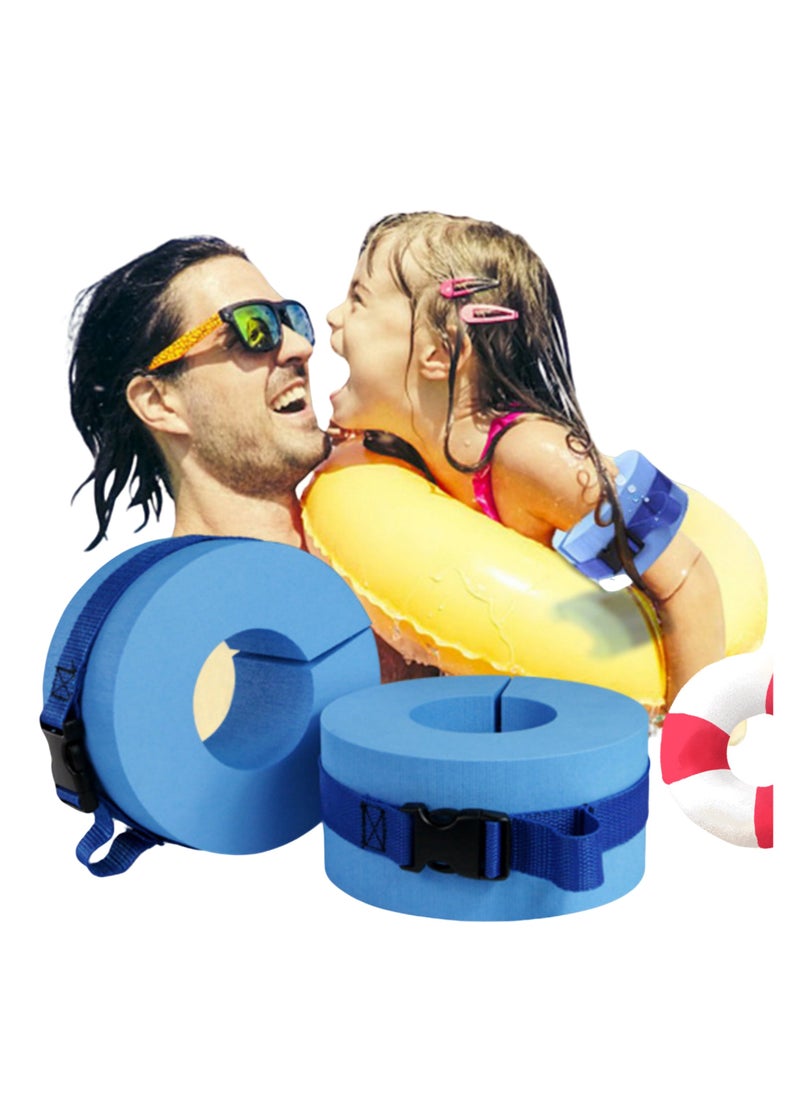 NOVOLAN NOVOLAN Foam Swim Aquatic Cuffs - Adjustable Swim Fitness Training Set, 2-Pack Floating Rings for Water Aerobics, Convenient Swim Gear for Improving Technique, Ideal for Swimming Training & Learning  - Image 1