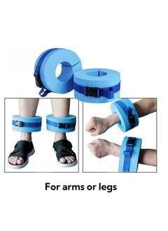 NOVOLAN NOVOLAN Foam Swim Aquatic Cuffs - Adjustable Swim Fitness Training Set, 2-Pack Floating Rings for Water Aerobics, Convenient Swim Gear for Improving Technique, Ideal for Swimming Training & Learning  - Image 3