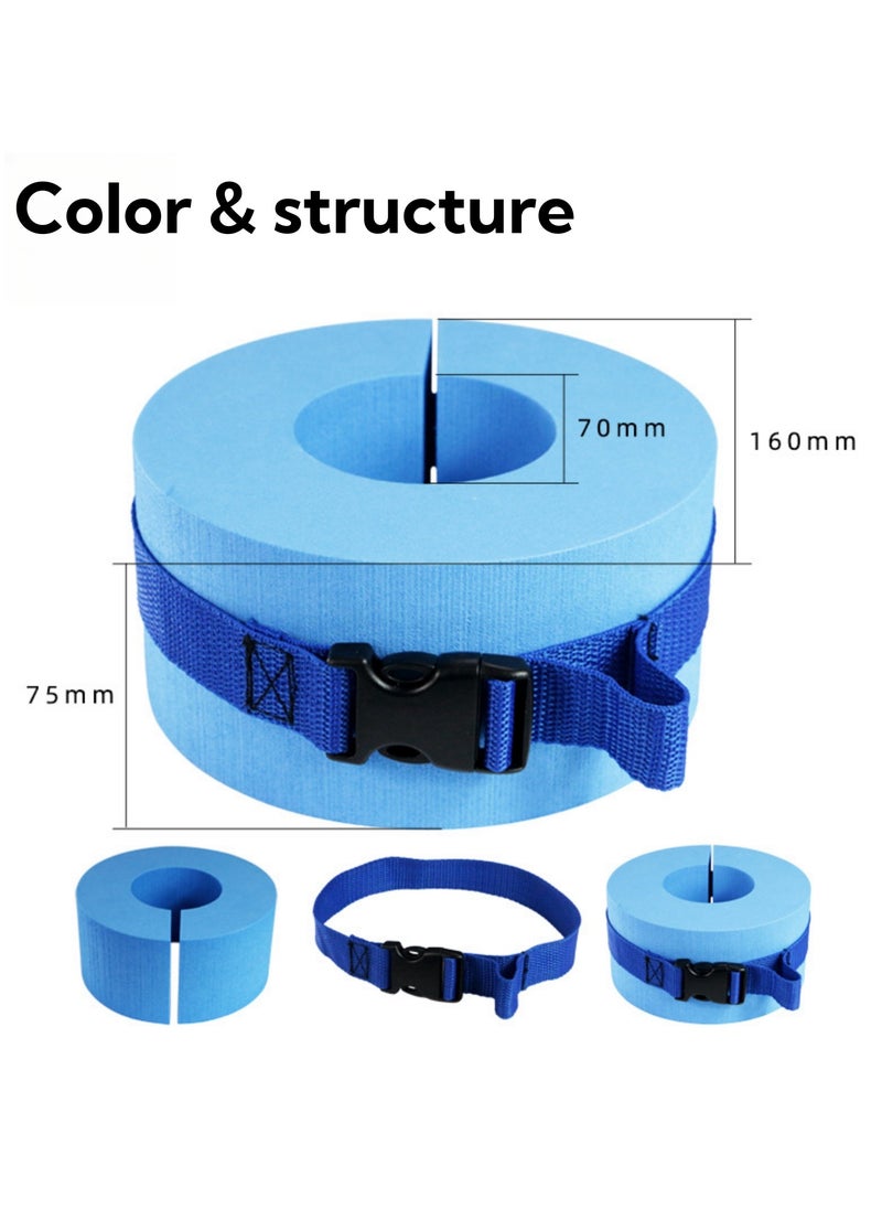 NOVOLAN NOVOLAN Foam Swim Aquatic Cuffs - Adjustable Swim Fitness Training Set, 2-Pack Floating Rings for Water Aerobics, Convenient Swim Gear for Improving Technique, Ideal for Swimming Training & Learning  - Image 4