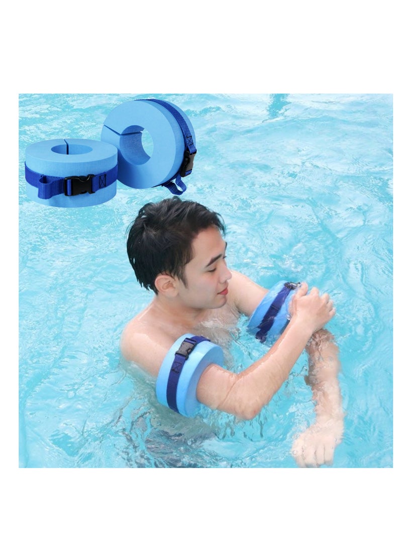 NOVOLAN Foam Swim Aquatic Cuffs - Adjustable Swim Fitness Training Set, 2-Pack Floating Rings for Water Aerobics, Convenient Swim Gear for Improving Technique, Ideal for Swimming Training & Learning - Image 1