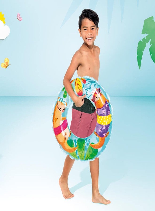 Kabello Kids Floating Tube Swimming Ring for Summer Fun (Multicolor) - Image 3