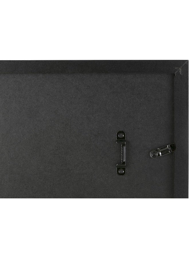 Kiera Grace Morgan Picture Frame Holds a 7 x 7 Photo 9 x 9 Large Wood Picture Frame with Double Matting for Wall Hanging and Photo Display Black - Image 4