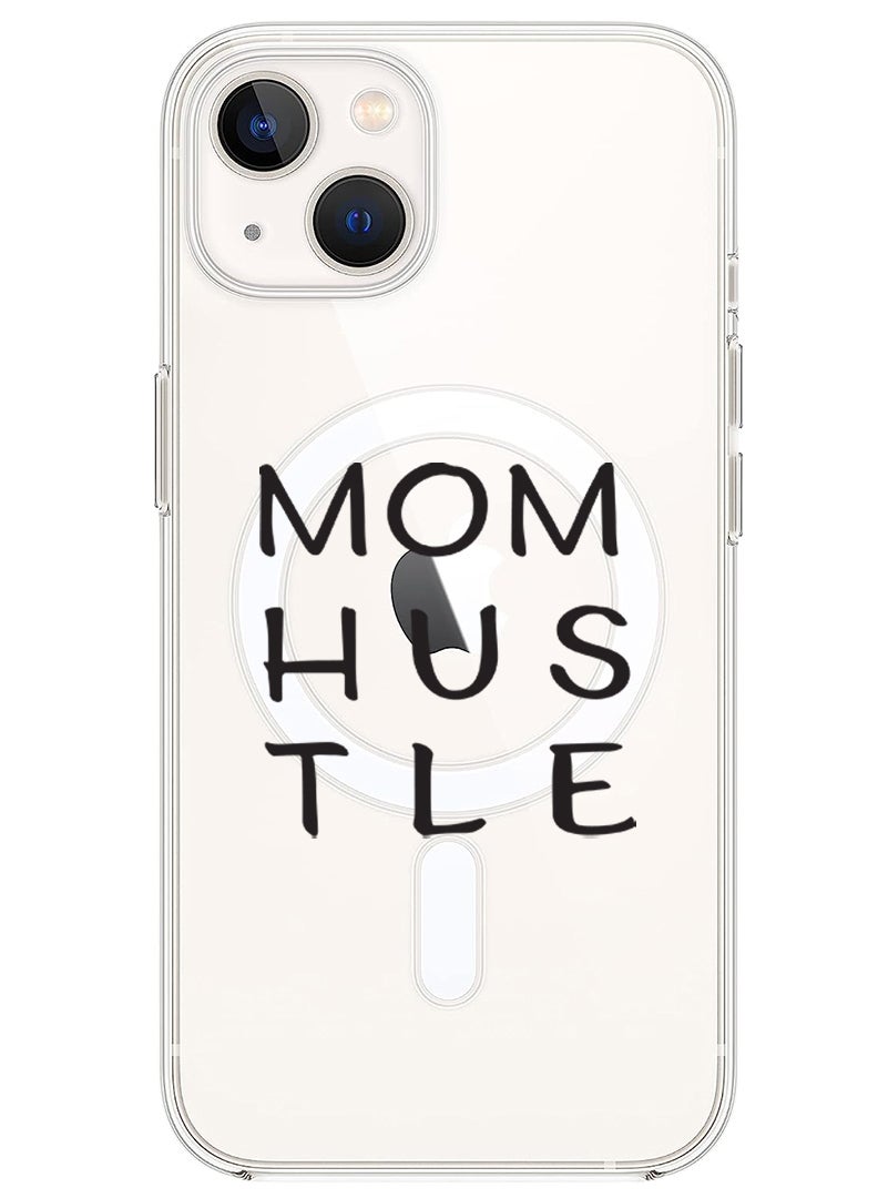 Theodor Magnetic Case for iPhone 13 6.1-inch Compatible with MagSafe Wireless Charging, Shockproof Phone Bumper Cover Mom Hustle copy - Image 1