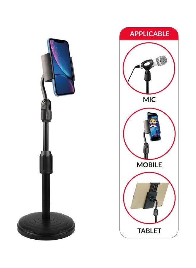 Trands 3-In-1 Microphone Mobile Phone Tablet Holder Black - Image 3