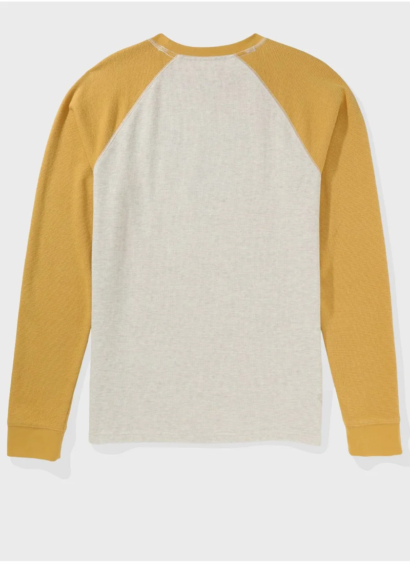 American Eagle Graphic Print Thermal T-Shirt