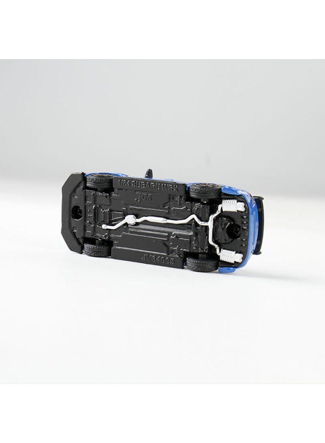 ] Jkm 1/64 Subaru STI S207 Alloy Car Model Simulation Shock Absorption Car Toy Model Decoration-Color:Black [Color Box]] - Image 4