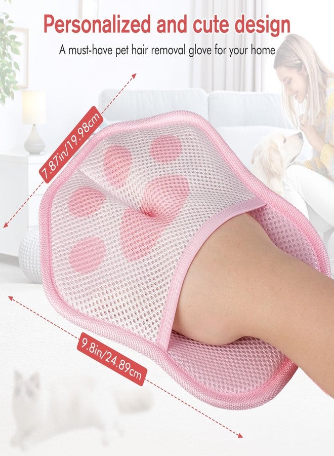 Steinfinit Pet Hair Removal Glove, Suitable for Removing Pet Hair From Clothing, Sofas, Carpets, and Car Seats, 2 Pcs With Hanging Hooks, Reusable Electrostatic Pet Hair Gloves, Size 9.8 x 7.87 x 0.5 in - Image 3