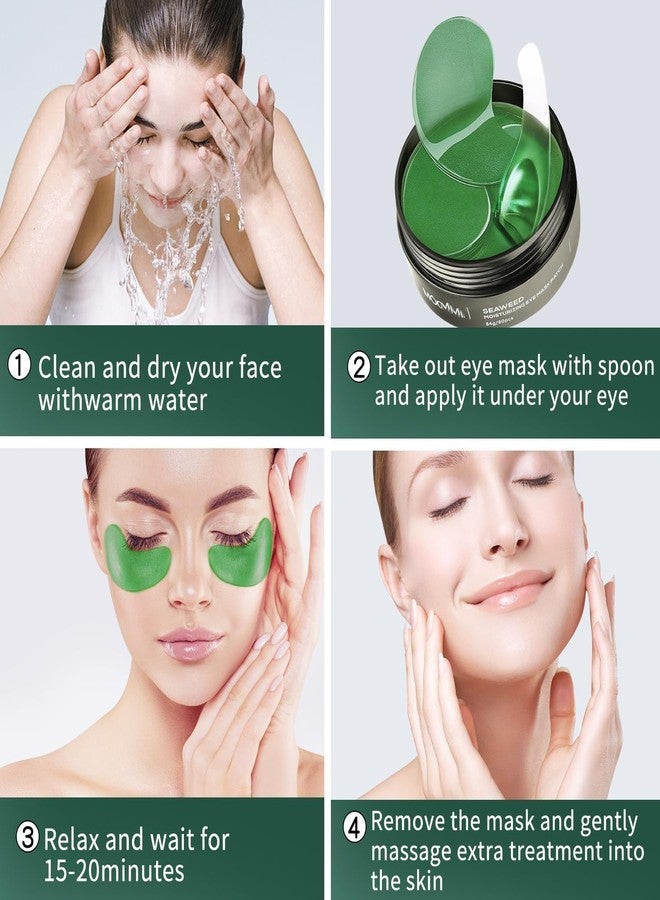 Orrda Under Eye Patches | Hydra Anti Wrinkle Eye Serum Patch Anti-Aging Under Eye Mask for Removing Dark Circles, Repair Fine Lines Puffiness & Wrinkles (60 Pcs_Medium, Aloevera) - Image 3
