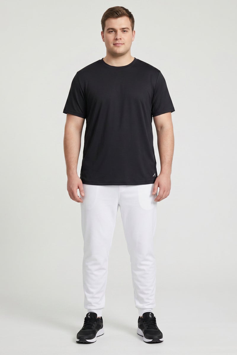 Alive Men Sportswear Fit Short Sleeve Outdoor T-Shirt, Black - Image 2