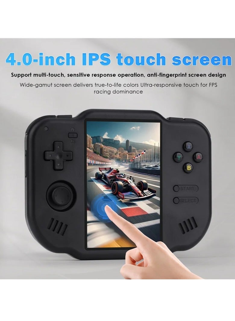 AMPOWN Mini Zero 40 Android 4 Inch 64-bit Handheld Game Console Retro Classic Gaming Device with 64GB TF Card64GBBlack - Image 3