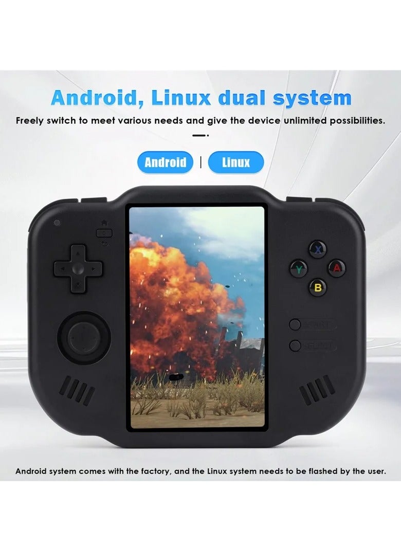 AMPOWN Mini Zero 40 Android 4 Inch 64-bit Handheld Game Console Retro Classic Gaming Device with 64GB TF Card64GBBlack - Image 5