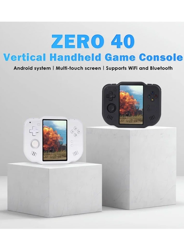 AMPOWN Mini Zero 40 Android 4 Inch 64-bit Handheld Game Console Retro Classic Gaming Device with 64GB TF Card64GBBlack - Image 2