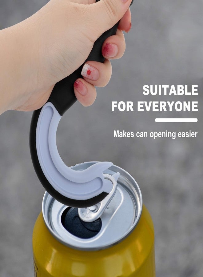 tokerut Easy Open Ring Pull Can Opener, J-Shaped Manual Tab Puller for Soda Cans, Tin Openers with Non-Slip Grip, Ideal for Weak Hands & Seniors - Image 5