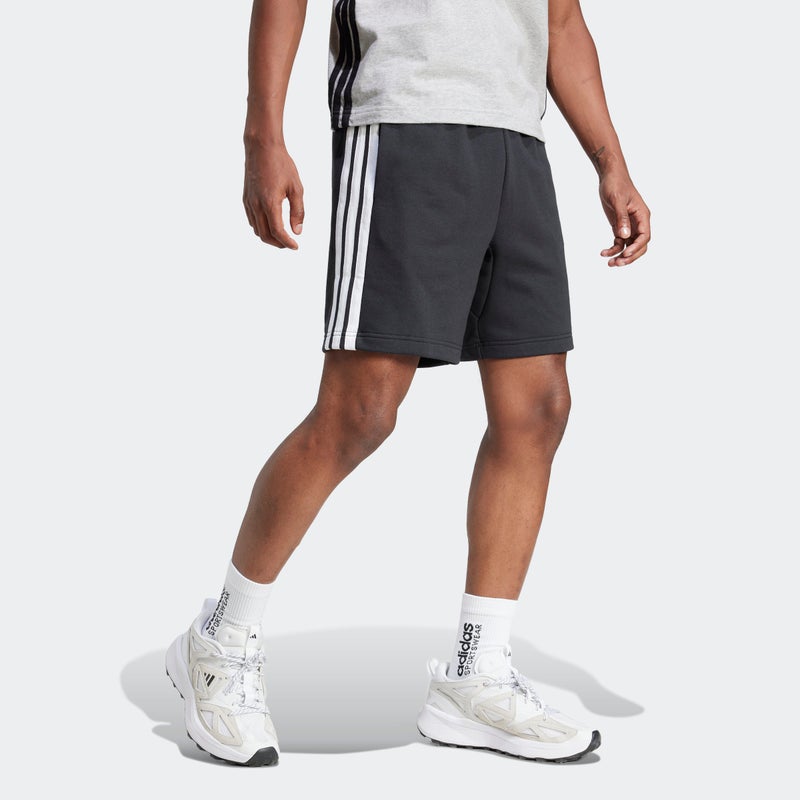 Adidas Essentials Three Stripes French Terry Shorts - Image 5