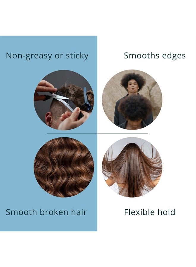 MORFOSE Max Aqua Hair Gel Wax with Shiny and Strong Hold, Manage Flyaways, Braids, and Curls, Professional Hair Styling for Women and Men, 5.92 fl. oz, (max aqua)