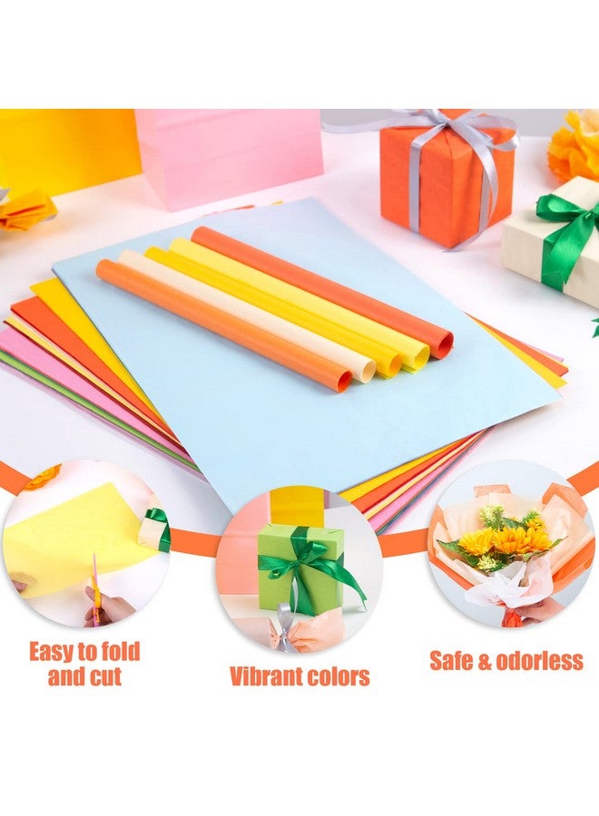 Shindel Shindel 330 Sheets Tissue Paper, 14x10 Inch Multicolor Wrapping Tissue Paper for Gift Bags DIY Crafts Birthday Wedding Holidays Decor Multicolor - Image 2