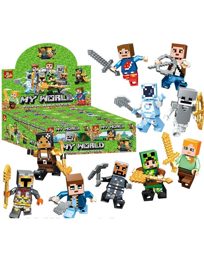 general Minecraft building blocks 8 to 12 year old boy assemble toy small particle figure blind box