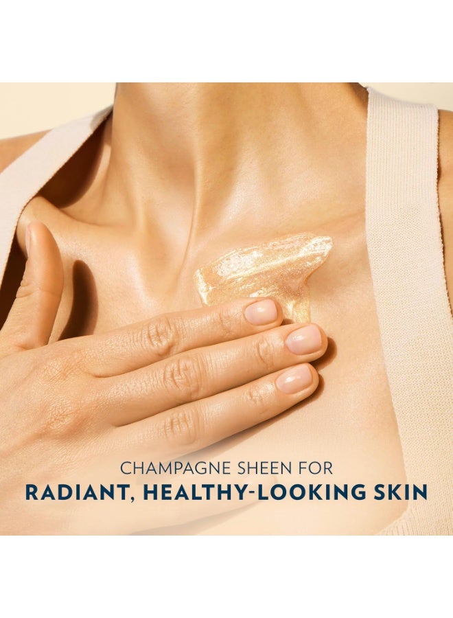 Vaseline Glazed and Glisten Sunlit Glow Body Gel Oil Vanilla Cocoa Shimmering with Ultra-Hydrating Lipids and 100% Pure Cocoa Butter, 6.8 Oz - Image 5