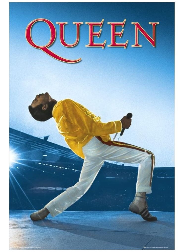 GB Eye Queen Wembley Maxi Poster 61cm x 91.5cm Ideal Artwork for Wall Home Office Decor Officially Licensed Merchandise 