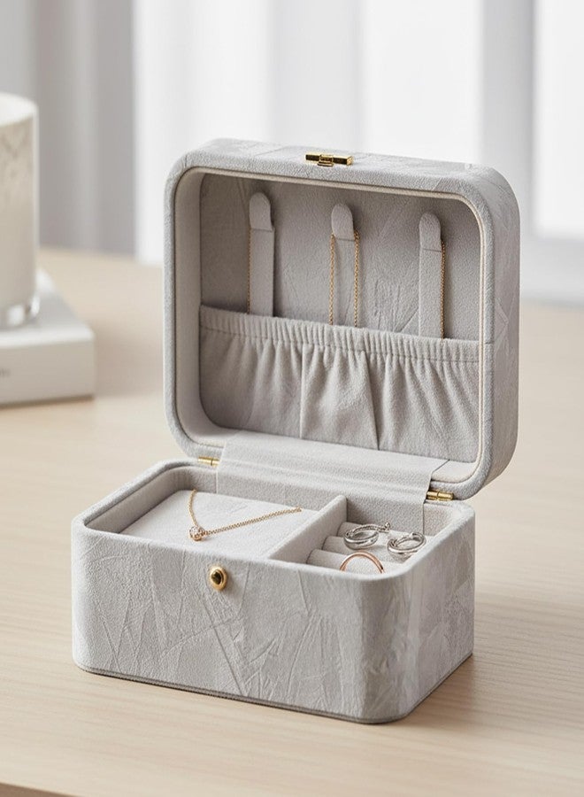 ReWallpaper ورق حائط ReWallpaper قابل للتقشير واللصق، ورق حائط مخملي رمادي، ورق حائط رمادي محكم لغرفة النوم، قماش لباد ذاتي اللصق، مخمل ناعم، بطانة ورق اتصال لدرج صندوق المجوهرات 17.5 بوصة × 6.5 قدم - Image 2