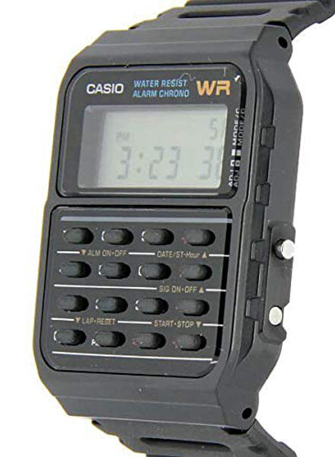 CASIO Men Water Resistant Digital Calculator Watch CA53W-1 - 35 mm - Black - Image 4