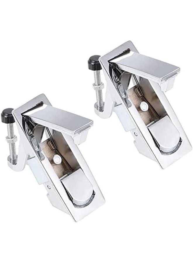 خزانة كهربائية لوحة قفل الكام زر ضغط قفل الباب المنبثق بدون مفتاح 2 قطعة - Image 1