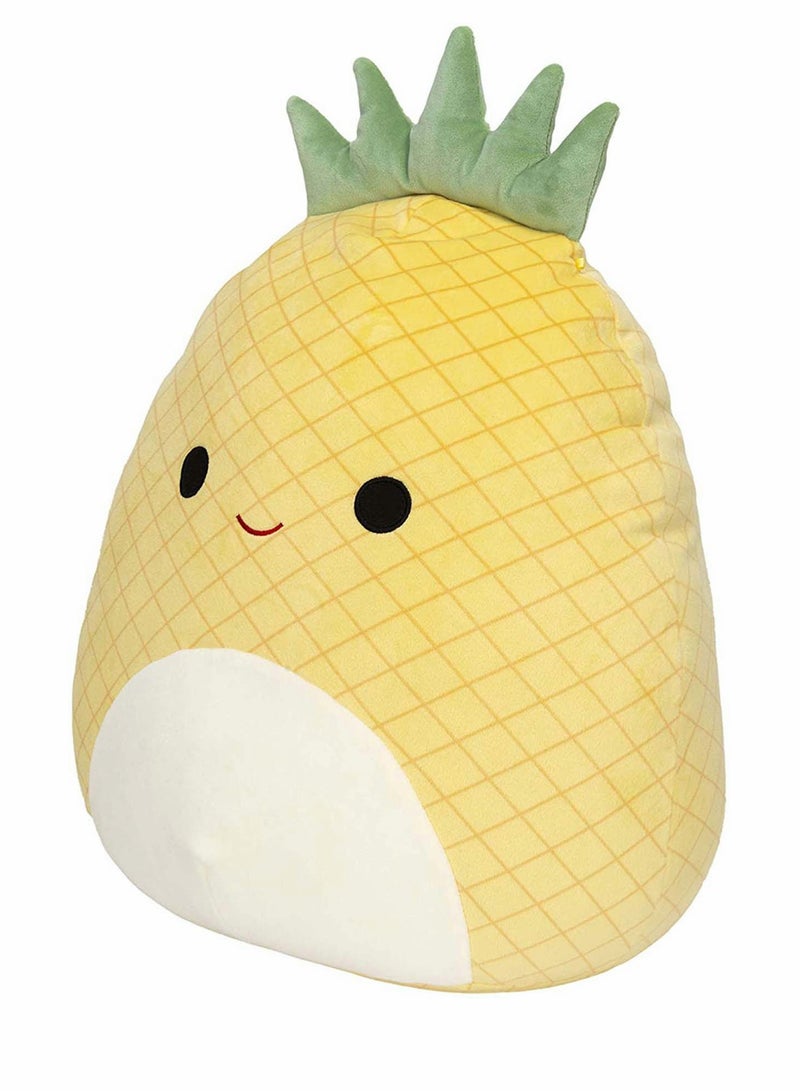 KASTWAVE Fluffy Pineapple Plush Pillow, Ultrasoft Stuffed Funny Cartoon Gift for Girl Boy Girlfriends Cotton Cushion for Bedroom, Livingroom, Family, Office - Image 2
