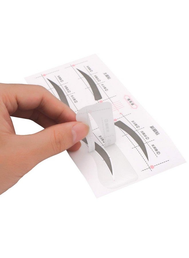 GOETOR 128 Pcs Eyebrow Stencil 4 Styles Eyebrows Shaping Stickers Adjustable Eyebrow Grooming Template Diy Brows Guide Makeup Tool - Image 3