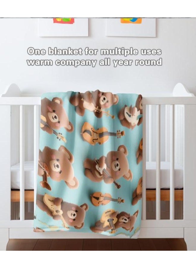 general Children's or student cartoon flannel thin blanket (warm and comfortable, suitable for sleep, games) 100cm*150cm - Image 3