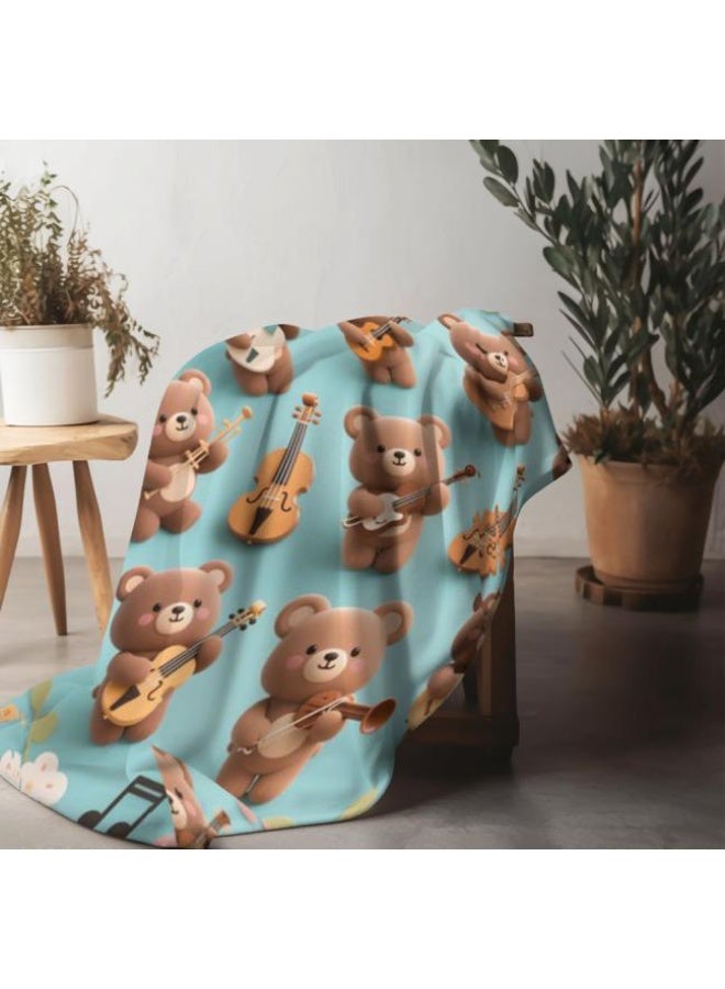 general Children's or student cartoon flannel thin blanket (warm and comfortable, suitable for sleep, games) 100cm*150cm - Image 1